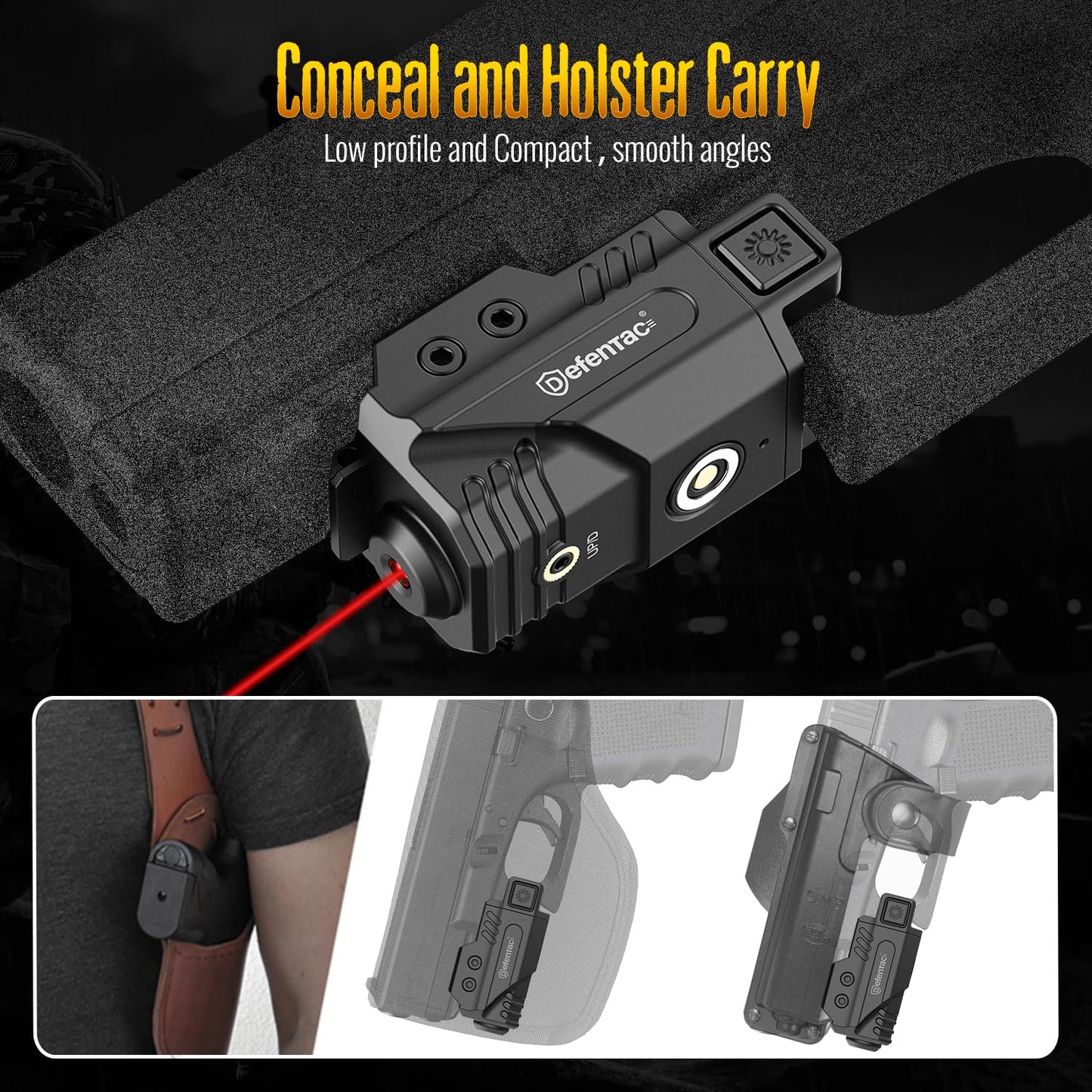 Defentac Red Laser Sight for Pistol/Handgun