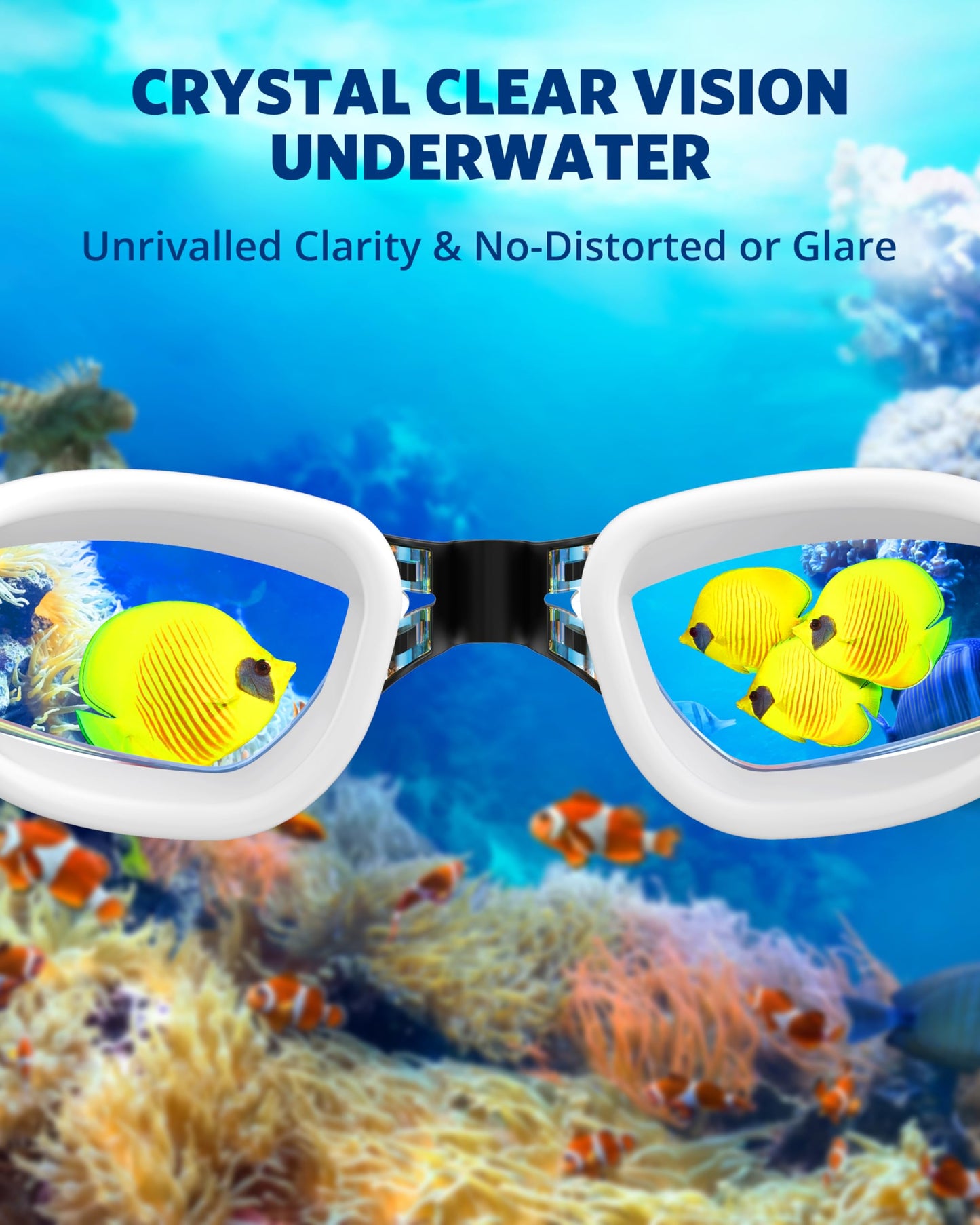 Aegend Swim Goggles, Swimming Goggles No Leaking Full Protect Adult Youth