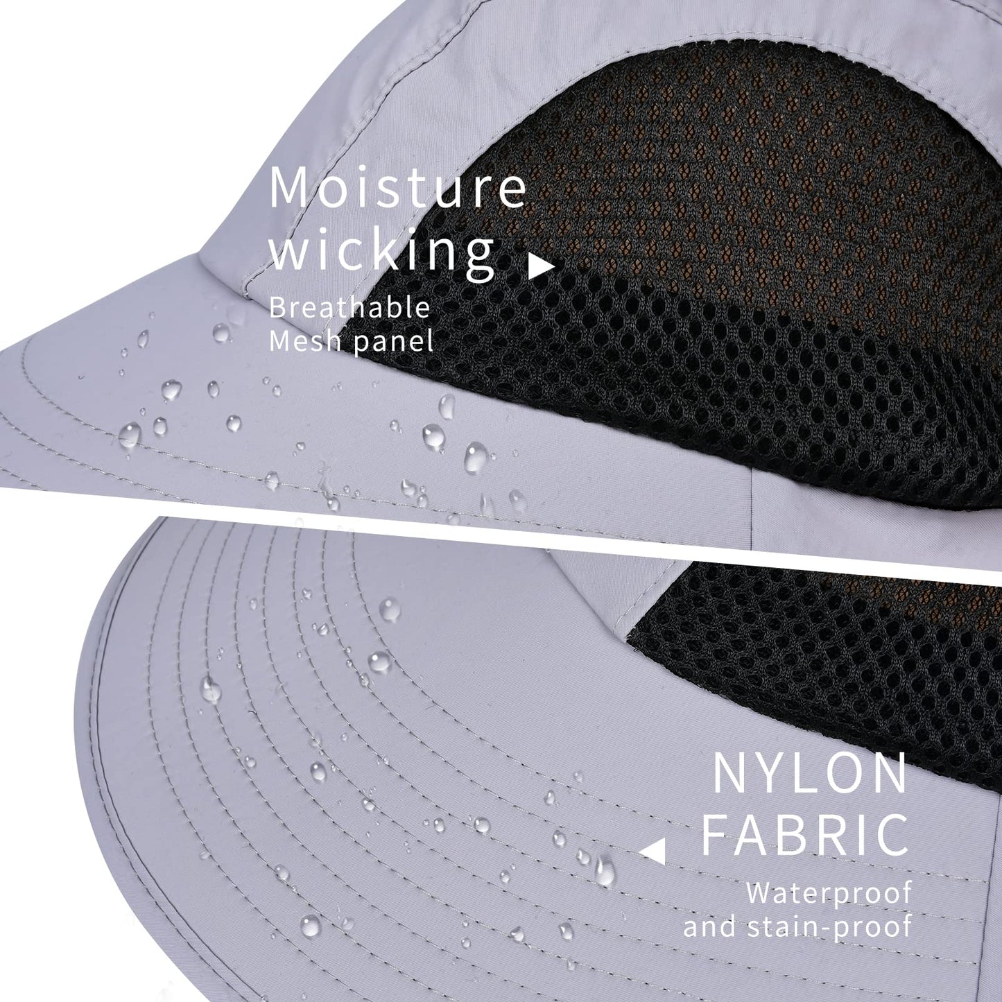 Sun Hat for Men Women with Neck Flap,UPF 50+ UV Protective Hiking Fishing Hats,Wide Brim Sun Hat for Women&Men …