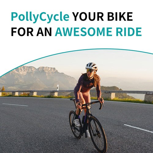 PollyCycle Non-Slip Stain-Resistant Bike Handlebar Tape ??Shock Absorbing Silicone & EVA, Breathable Durable Grip for Road & Mountain Bikes (Bianchi Green-White, Set of 2)