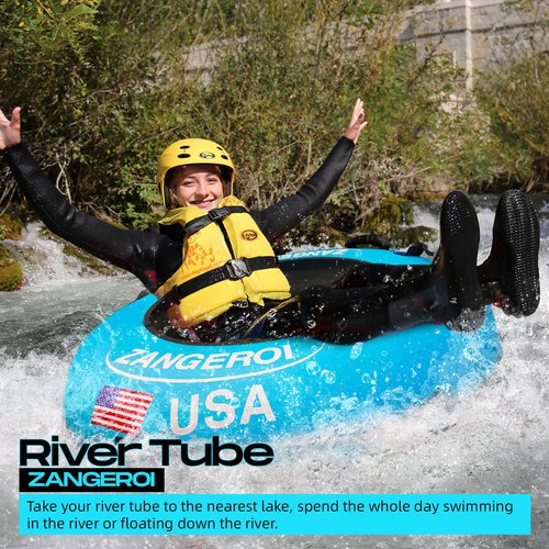River Tube River Tubes for Floating Heavy Duty with River Tube Cover River Run Tubes for Floating Inner Tubes for River Floating River Rat Tubes for Floating River Floats for Adults Heavy Duty