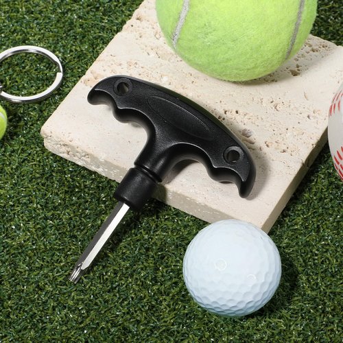 EupHHonycs Golf Wrench Tool Stainless Steel Adjustable Golf Driver with Plastic Handle Golfs Head Adjustment Tool for Club Driver Shaft Adapter Torque (Black)