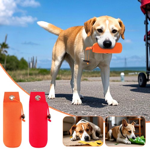LovelyPaws 2 Pcs Canvas Dog Bumpers Training Dummy Floating Toys, Hunting Dog Training Tool, Weighted Bumper for Easy Throwing
