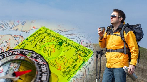 Orienteering Compass - Hiking Backpacking Compass - Advanced Scout Compass for Camping and Navigation - Boy Scout Compass for Kids - Professional Field Compass for Map Reading - Best Survival Gifts