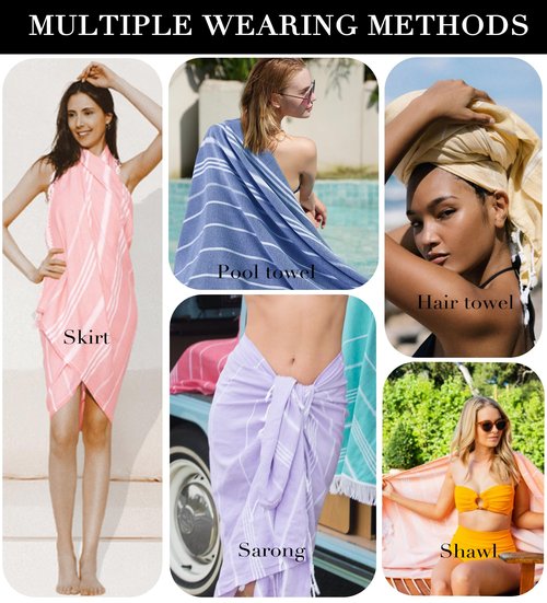 Antfuny Turkish Beach Towels Adult Pool Swim Bathroom Towel Oversized Sand Free Quick Dry Lightweight Extra Large Cloud Summer Vacation Essentials Clearance Must Haves Ship Cruise Accessories 2025