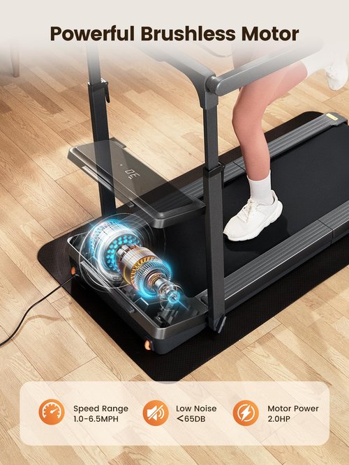 WALKINGPAD Z3 Foldable Walking Treadmill for Home Office Compact Under Desk Treadmill with EasyView Display, Shock Absorption, Fully Assembled (Z3 Hybrid+)