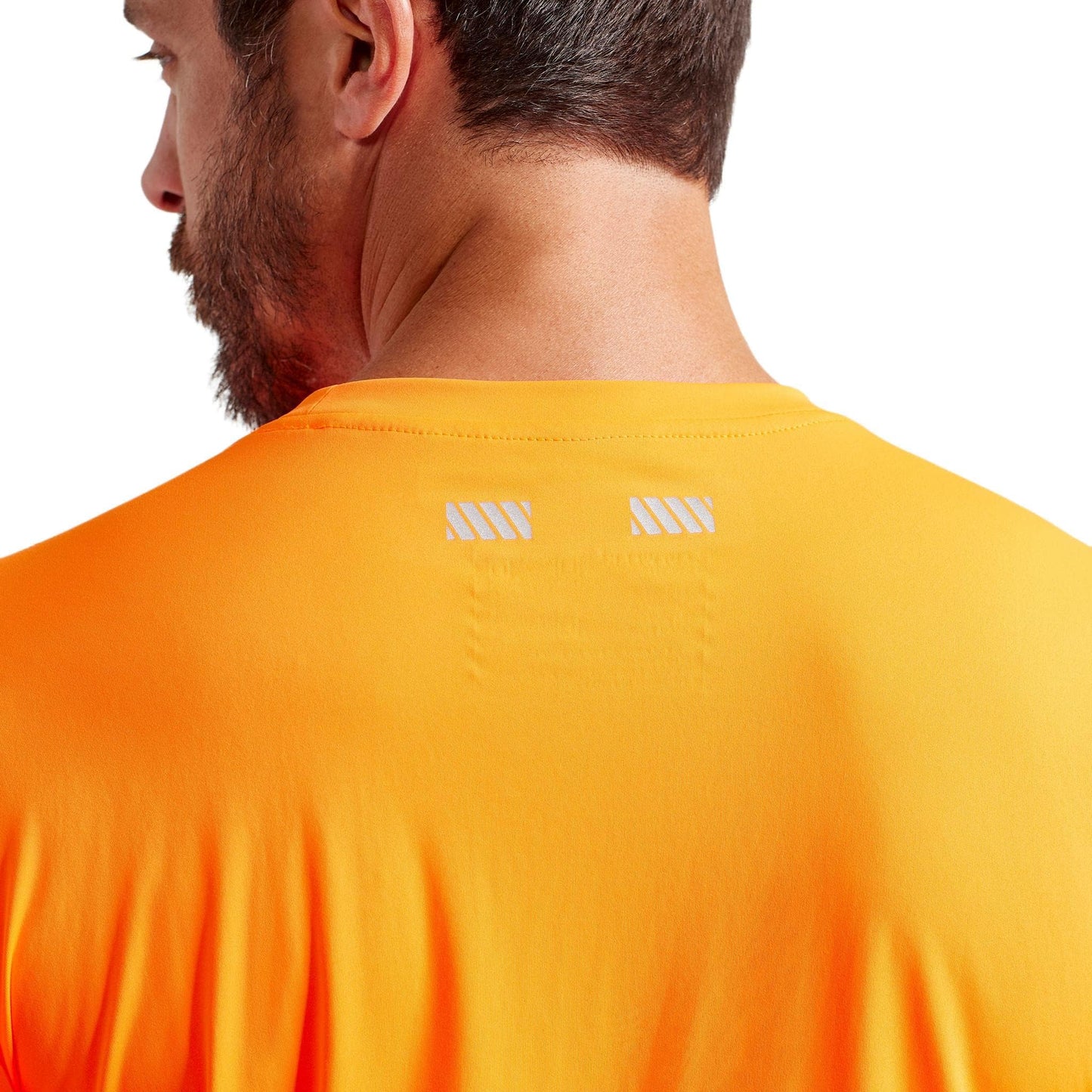 TRUEWERK Men's B1 Sun Short Sleeve Tee - UPF 50+ Sun Protection Work Shirt, 100% Poly Interlock Knit, Moisture-Wicking, Temperature Regulating, 120gsm, Viz Orange, XL
