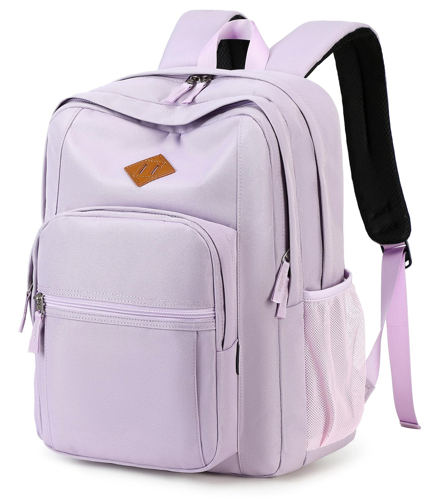 abshoo Girls Solid Color Backpack For College Women Water Resistant School Bag (Lavender Purple)