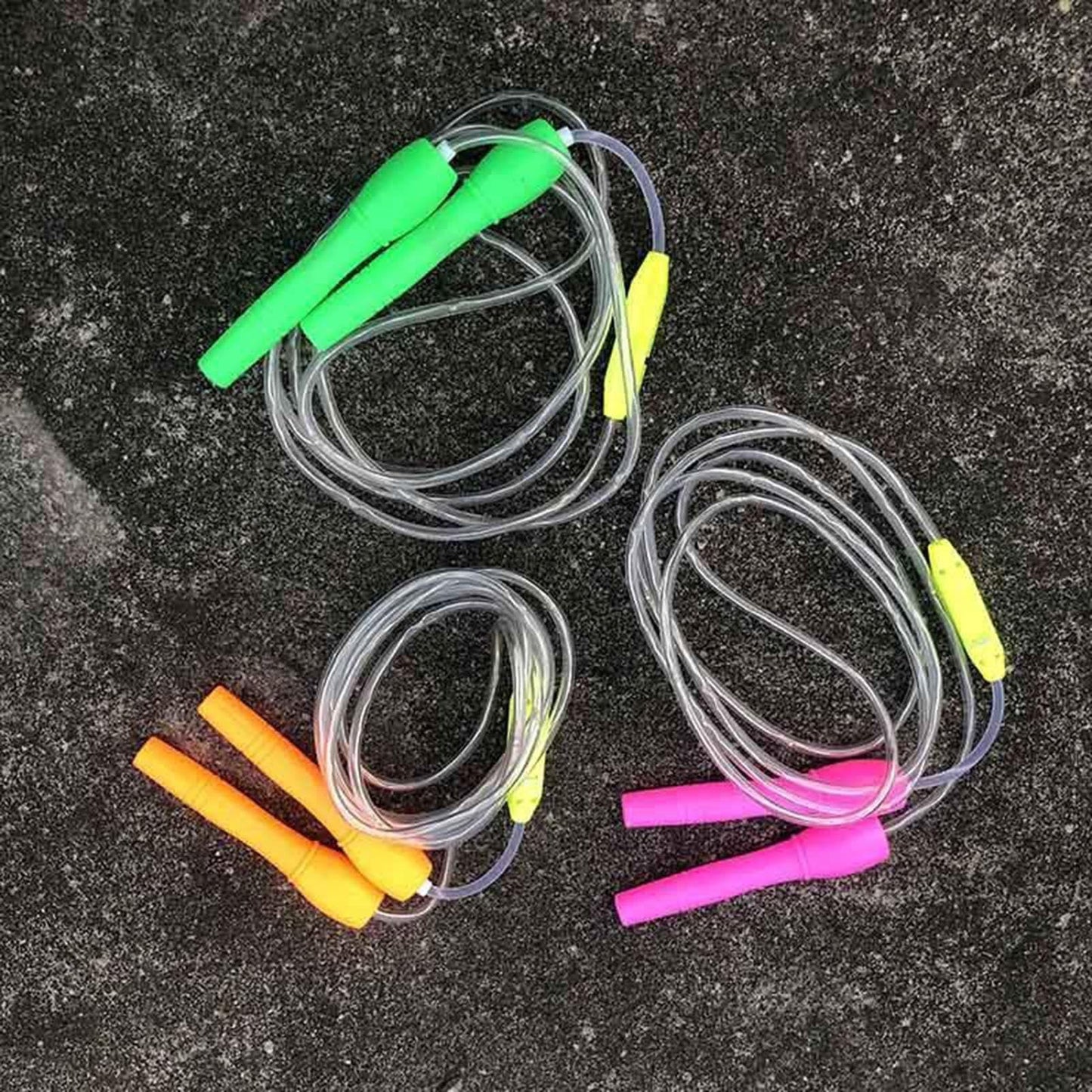 LED Jump Rope - Rechargeable Light Up Skipping Cable, Adjustable Fitness Equipment | Non-slip Fitness Equipment Sport Accessories, Illuminated Exercise Tool, Workout Gear for Women, Girls,