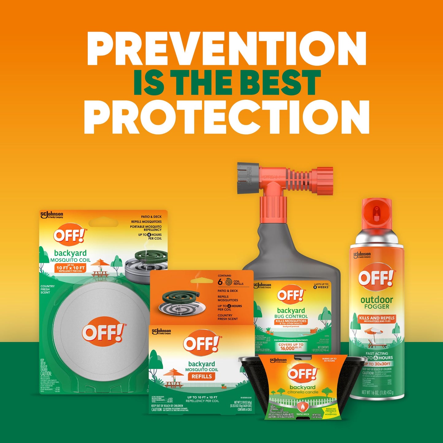 OFF! Backyard Outdoor Mosquito Repellent Coil Starter Pack, Perfect for Outdoor Patios, Country Fresh Scent, 3 Piece