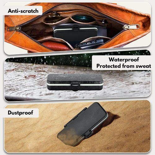 ClaspVital Hard Shell Case Only for KardiaMobile 6L & 6L MAX EKG Monitor, Waterproof & Scratch-Resistant Kardia Mobile 6L Case, Pocket Size Easy to Carry