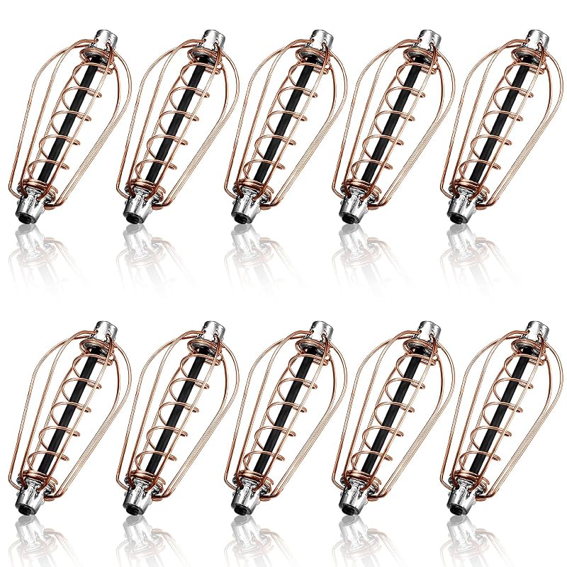SiliFine 10 Pcs Carp Fishing Bait Cage Feeders Gold 25g Each - Lead Sinker