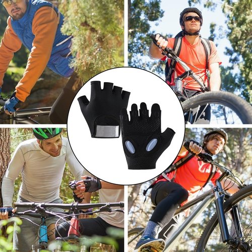 Workout Gloves for Men and Women, Breathable Exercise Gloves for Weight Lifting, Gym, Cycling, Training, Available in S, M, L Sizes
