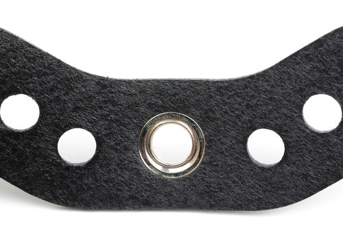 SUNYA Archery Bow Wrist Sling Leather Yoke, Mount Bracket. Genuine No Split Bull-Hide One Piece Cut Leather, with Nickel Plating Brass Grommet - Larger and No Fillers, Fit for Most Bow Stabilizers.