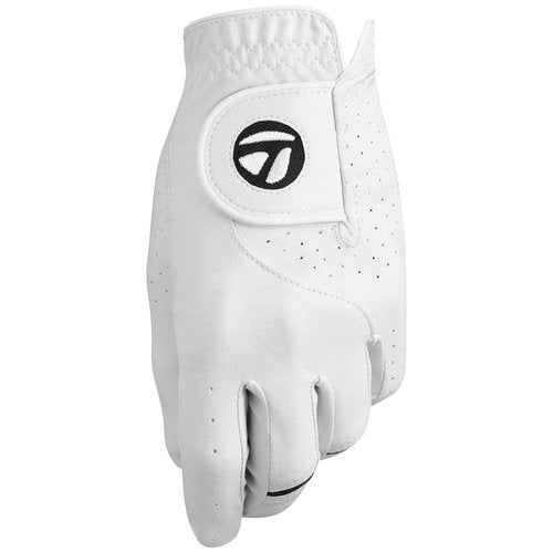 TaylorMade Golf STRATUS TECH WOMEN'S GLOVE (WHITE, LEFT HAND, SMALL), WHITE(SMALL, WORN ON LEFT HAND)