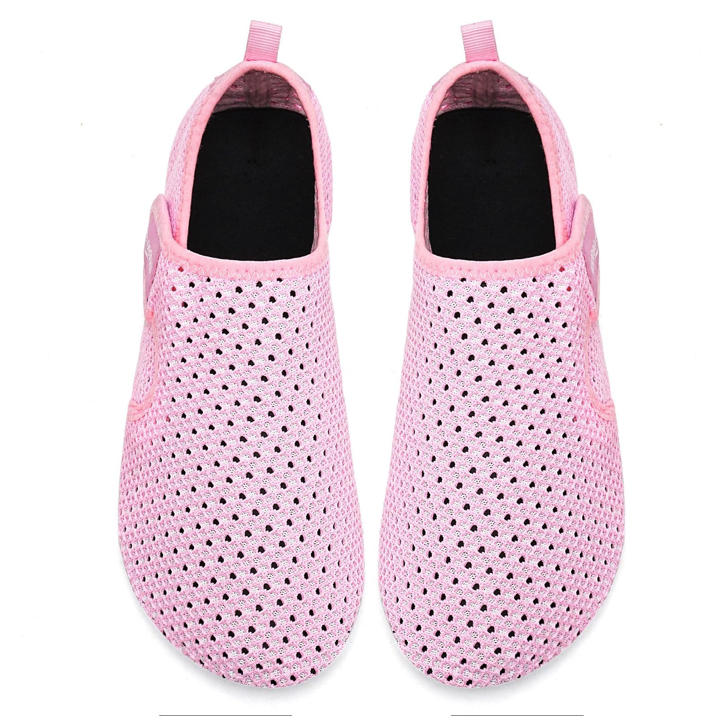 WateLves Water Shoes for Women Men Swim Beach Aqua Socks Quick Dry Barefoot House Slippers Travel Shoes with Adjustable Magic Tape for Pool Diving Boating Yoga Surf(Pink,36/37)