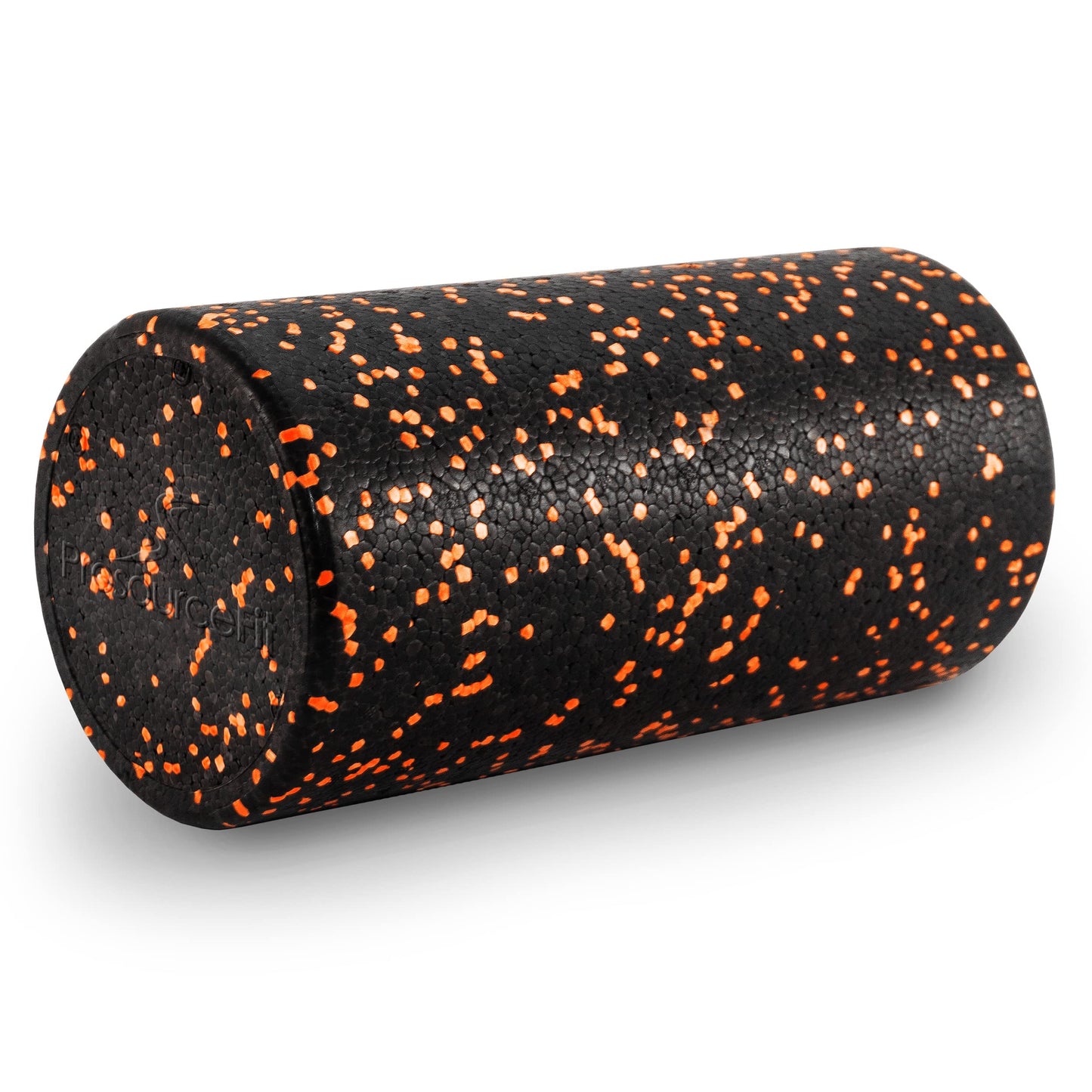 ProsourceFit High Density Foam Rollers 12 - inches long,Firm Full Body Athletic Massage Tool for Back Stretching, Yoga, Pilates, Post Workout Muscle Recuperation, Black/Orange