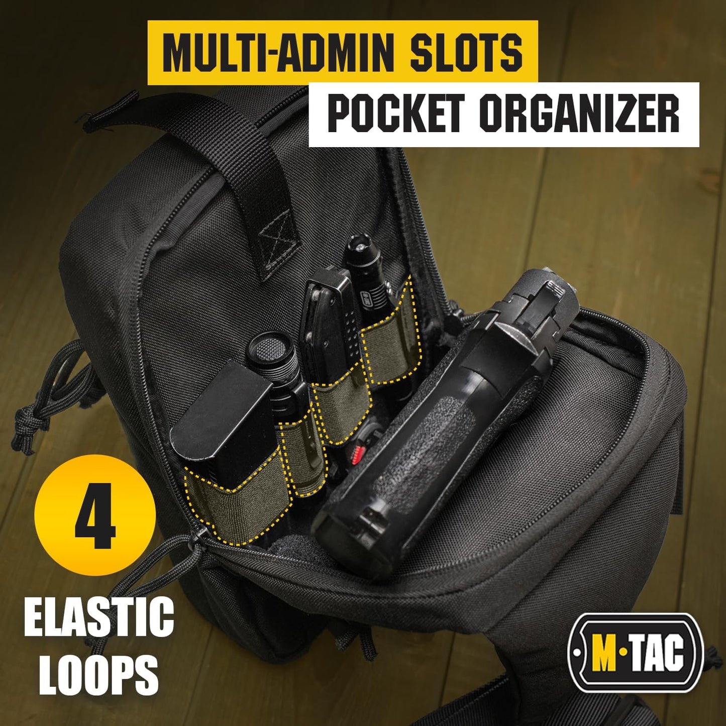 M-Tac CCW Sling Bag for Men & Women - Left-Handed EDC Shoulder Bag Tactical - Crossbody Concealed Carry Bag - Mens Chest Pack (Grey Left-Handed)