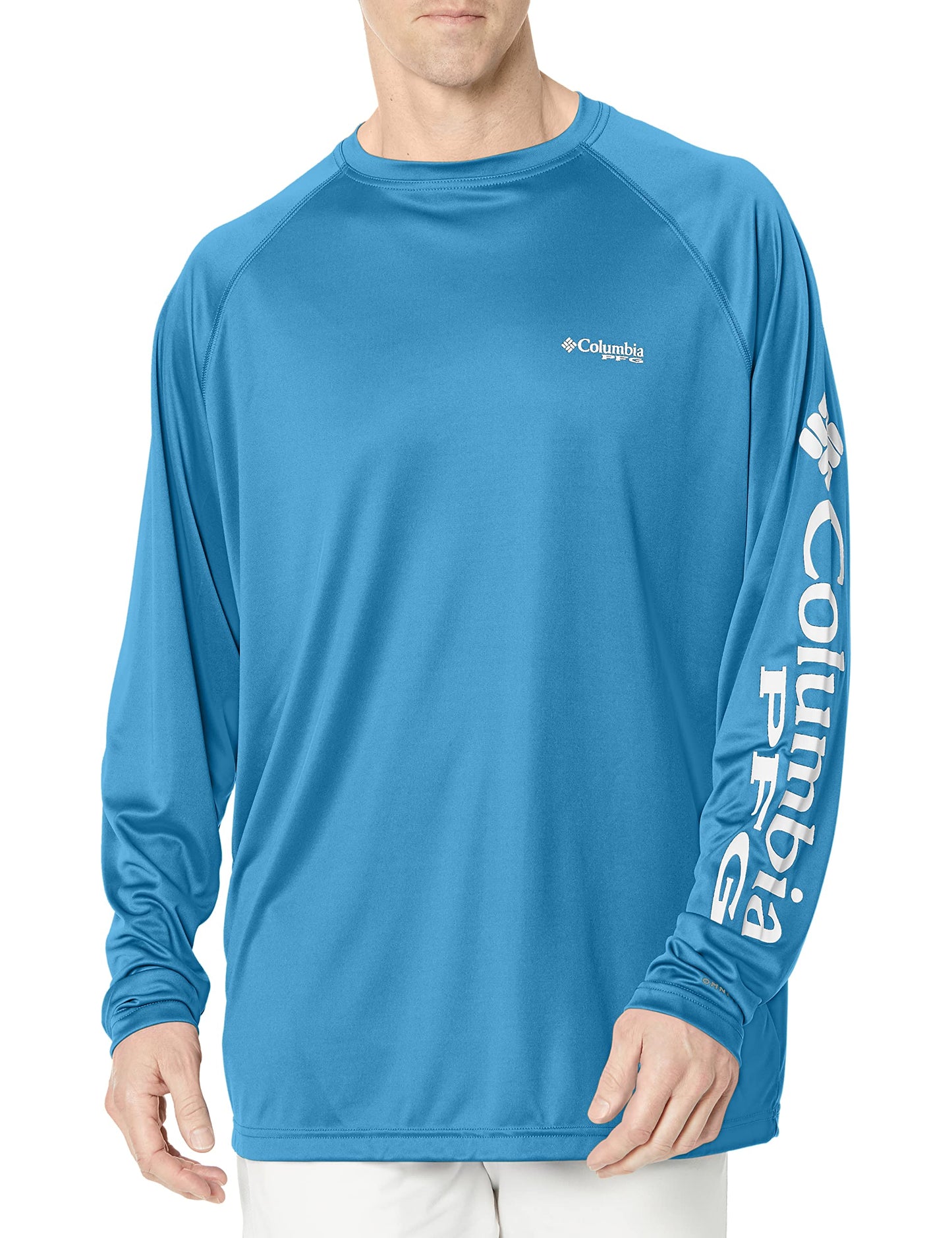 Columbia Men's Big Terminal Tackle Long Sleeve Shirt, Yacht White Logo, 4X/Tall