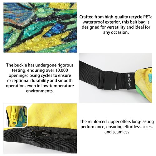 Large Fanny Packs for Women Running Fanny Pack Crossbody Bags for Women Adjustable Waist Belt Phone Bag with 2-Zipper Pockets & Zipper Closure Lightweight Design for Traveling Hiking Workout