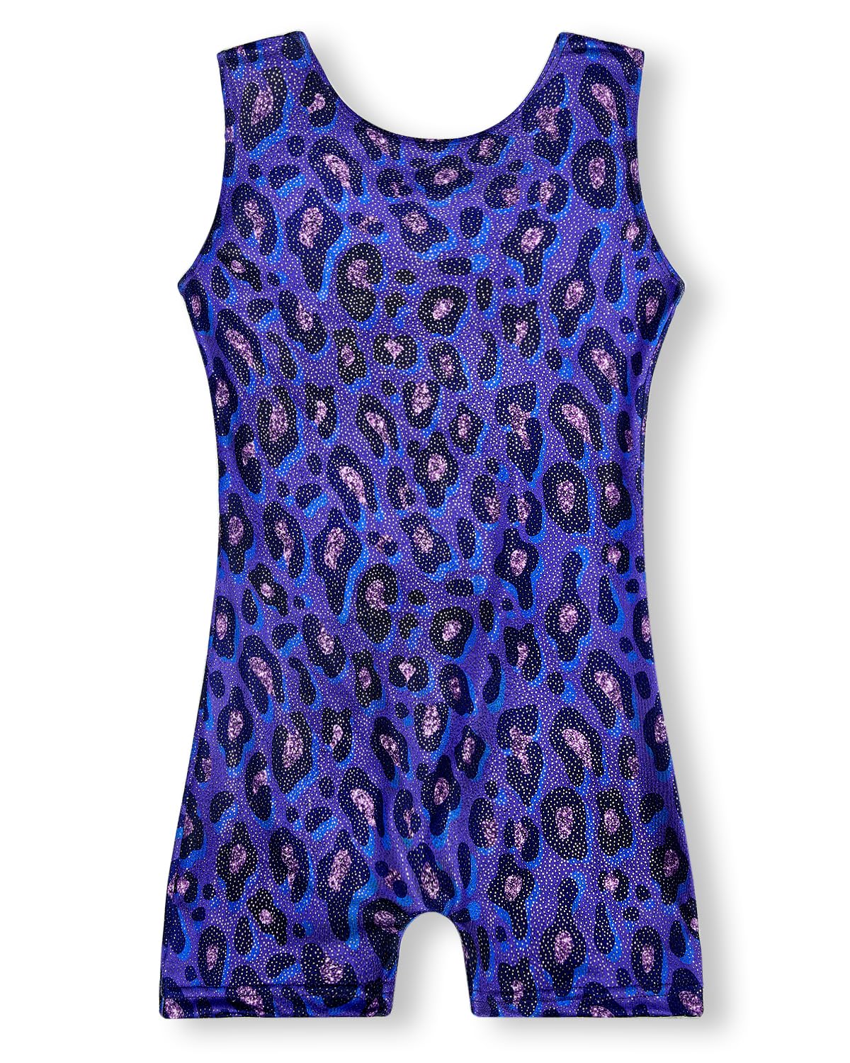 YDMZX Leopard Gymnastics Leotards for Girls 3T 4T 3T-4T Size 3-4T Toddler Kids Tumbling Outfit Clothes Biketards Purple Sparkly