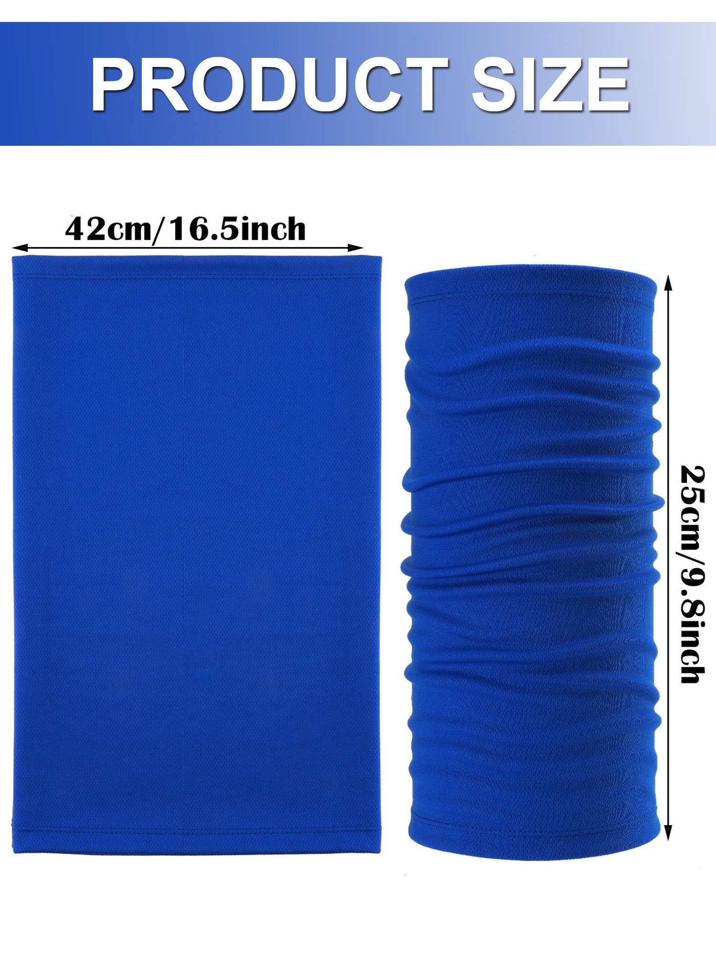 SATINIOR 8 Pack Neck Gaiter Summer Cooling UV Protection Bandana Face Mask Scarf Headwear for Men Women