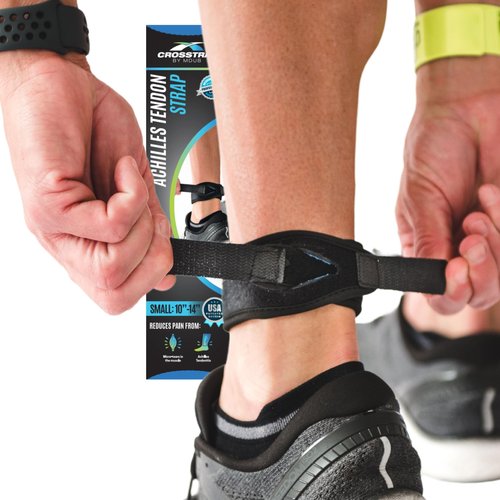 CROSSTRAP Achilles Tendon Support - Ankle Brace For Women And Men, Comfort & Bracing, Ankle Stabilizer Strap & Sprain Support, Achilles Tendonitis Relief, Kickback Straps, (Small)