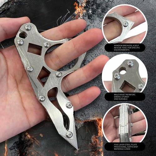 Tactical Knife Multitool - Women's Self Defense & Survival Gift - Mother's Day & Birthday Gift - Window Breaker