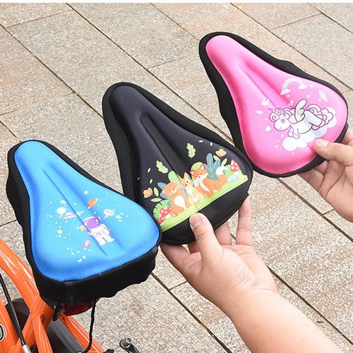 TPAUFY Kids Bike Seat Cushion for Boys & Girls Anti-Slip Bike Seat for Toddler, Breathable & Extra Soft Memory Foam Child Saddle Padded