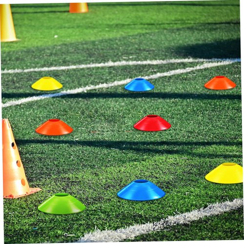 HONMEET 30Pcs Soccer Training Cones Agility Cones for Mesh Bag Pe Practice Equipment for Structured Drills in Football Basketball and Soccer