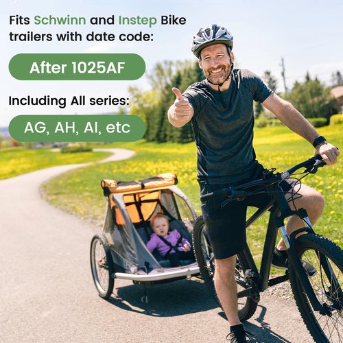 Bike Trailer Hitch, Soliwo Bicycle Trailer Hitch Coupler for Schwinn, Instep Bikes Trailer Connector, Bicycle Trailer Adapter Attachment for Kids, Pet Bicyle, Cargo Bike-Trailer