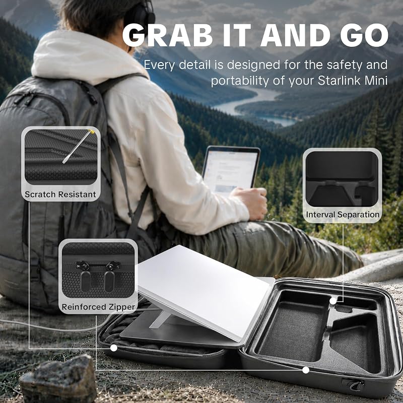 MEKEET Starlink Mini Case & Bag - Black Variation: Black