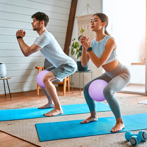 HJXXJ Pilates Essentials Kit for Women - 13-Piece Professional Pilates Equipment Set with Thick Pilates Ring, 25cm Yoga Ball, 5-Level Resistance Bands (5-40lbs), Non-Slip Socks, Sliders & Accessories