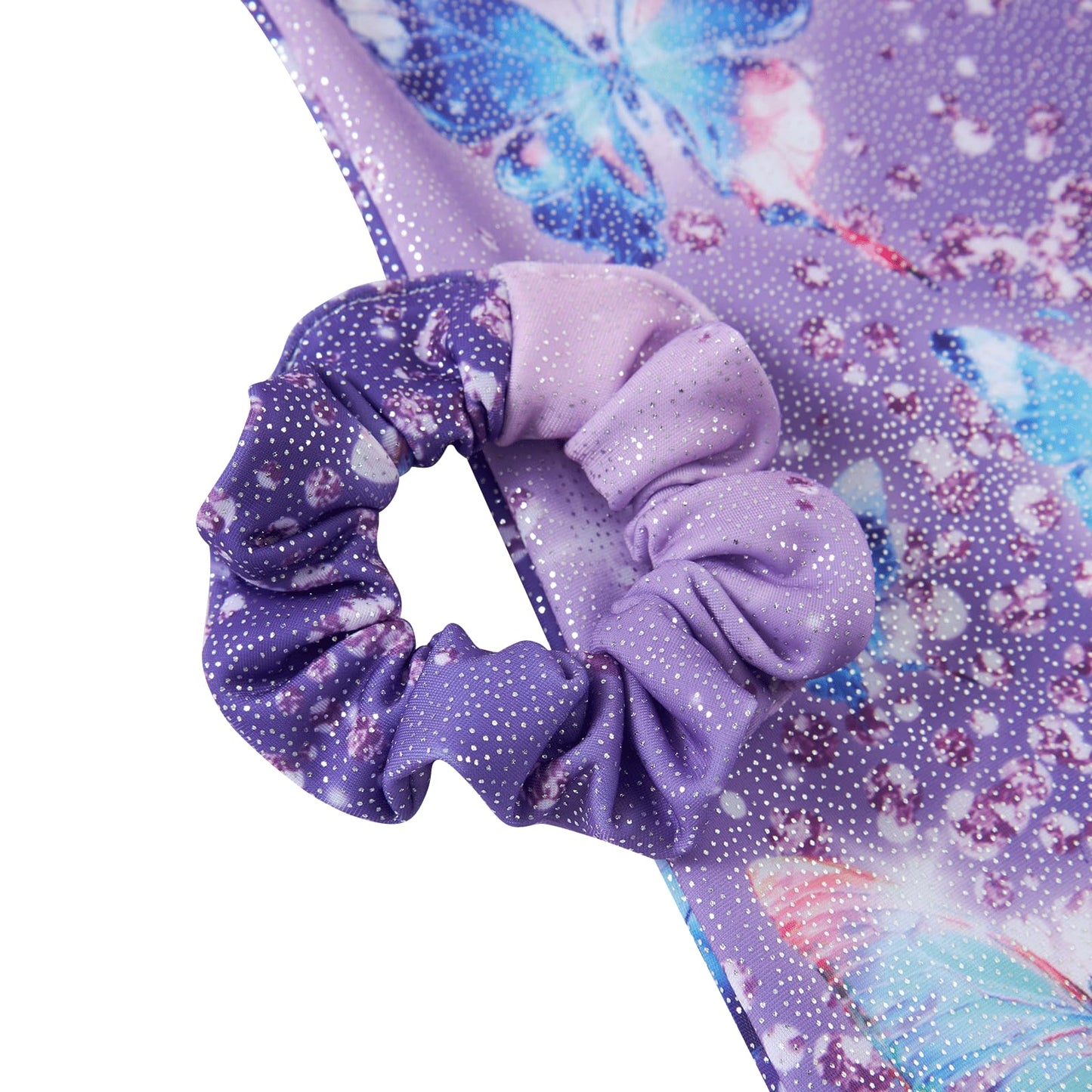 Vogseek Gymnastics Leotards for Girls with Hair Scrunchie Size 4 5, Purple