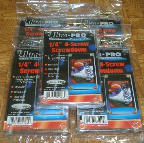 Ultra Pro 1/4 4-Screw Recessed Holder - Pack of 5 - 81140