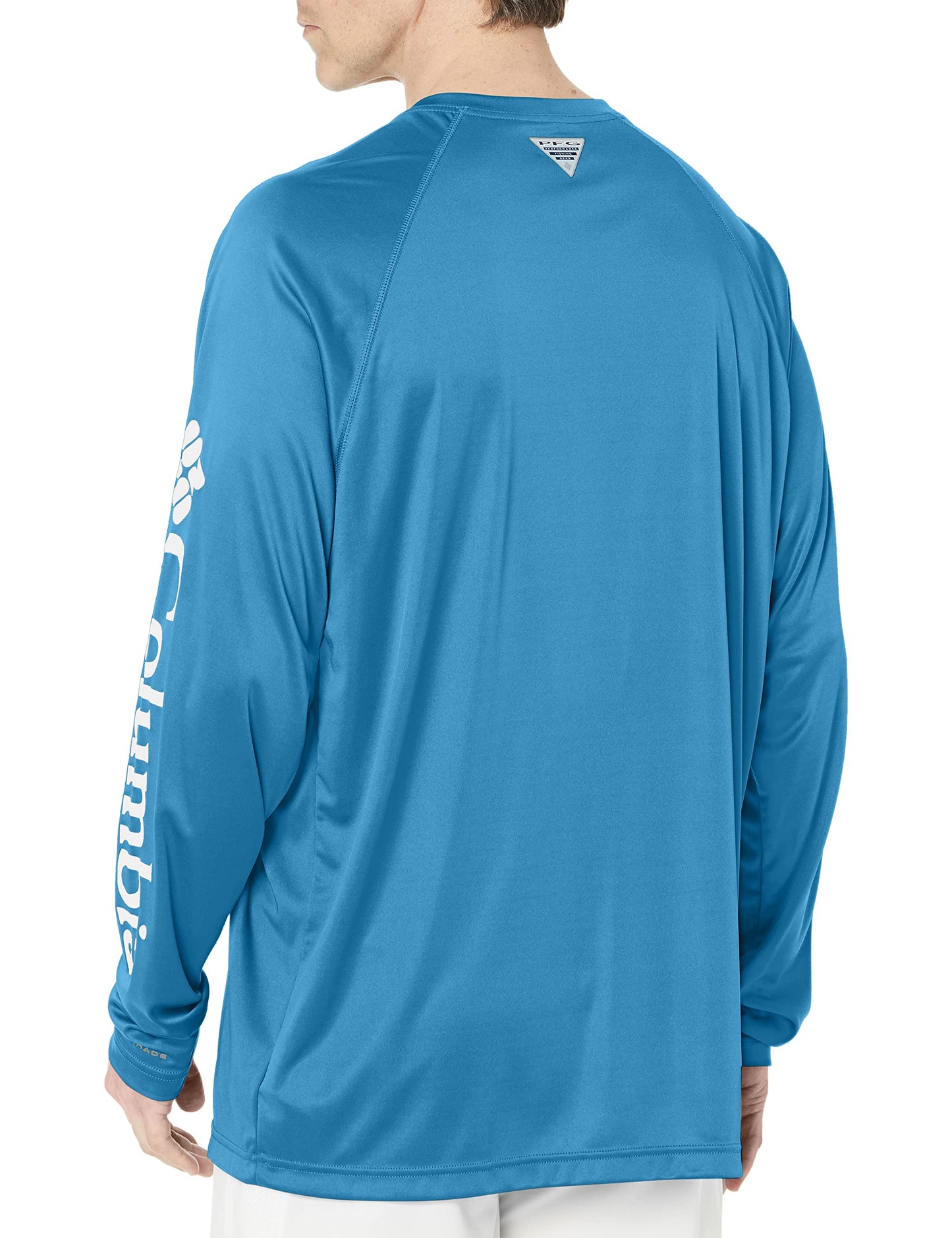 Columbia Men's Big Terminal Tackle Long Sleeve Shirt, Yacht White Logo, 4X/Tall