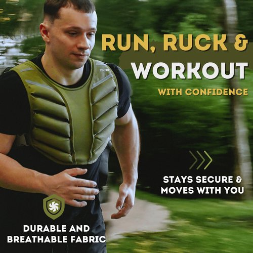 Sierra Weighted Vest for Workout – Enhance Strength Training & Endurance - 15LBS