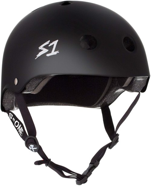 S1 Lifer Helmet for Skateboarding, BMX, and Roller Skating - EPS Fusion Foam, CPSC & ASTM Certified - Black Matte Large (22")