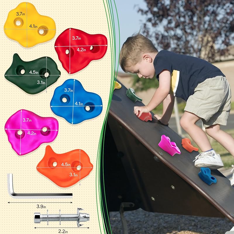 Large Size 30pcs Rock Climbing Holds Set for Kids - Trymaker