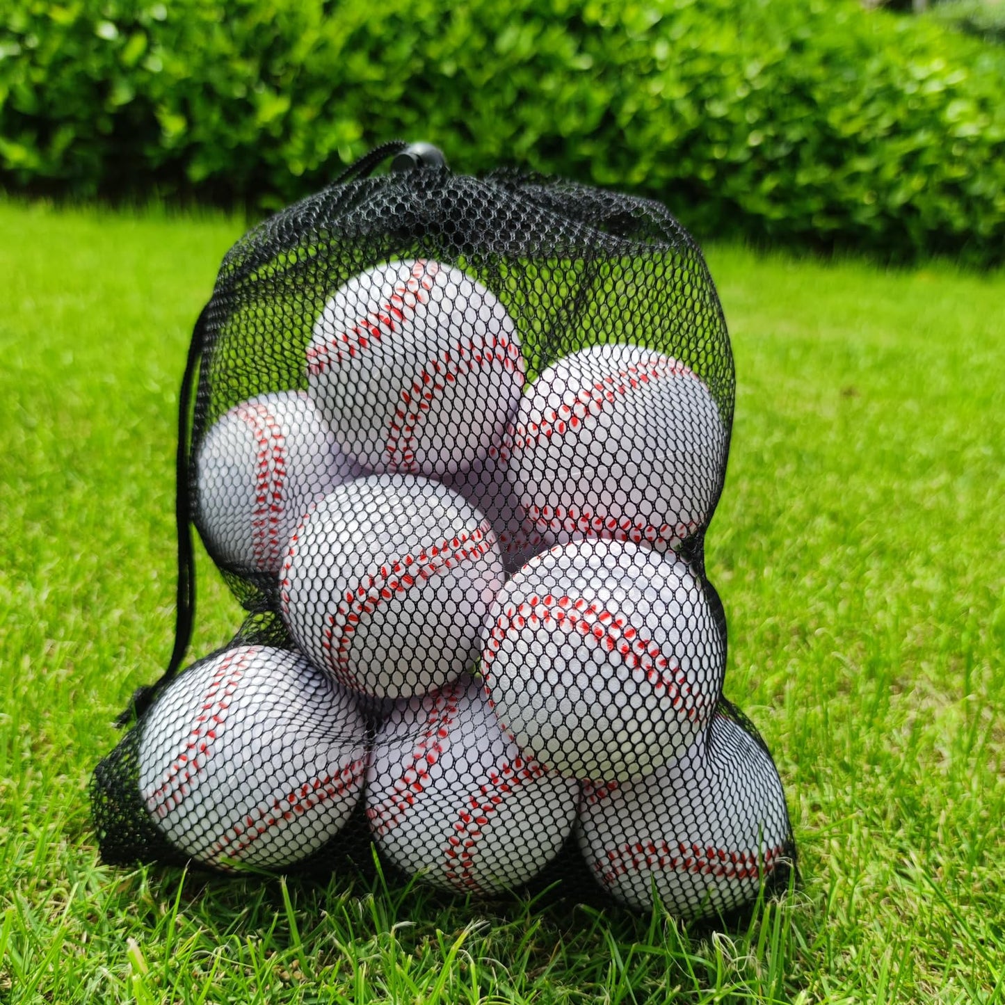 INTOWIND 12 Pack Foam Baseballs Softballs Foam Training Ball for Kids Beginners, 9 inch Practice Baseballs Tballs, Safe Throwing, Catching and Batting Practice