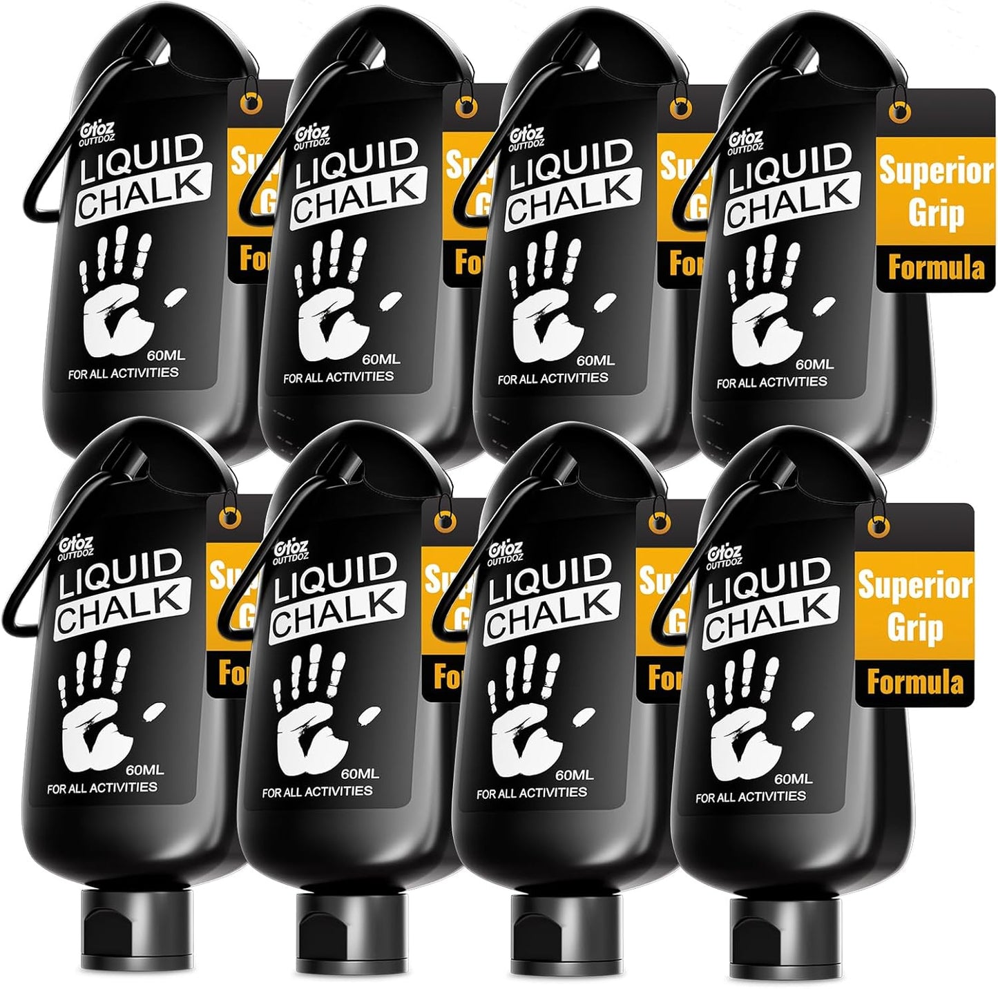 2 oz Superior Grip Liquid Chalk Mess-Free Gym Chalk for Weightlifting, Gymnastics, Rock Climbing, Dancing, Dries in Seconds. Package May Vary.