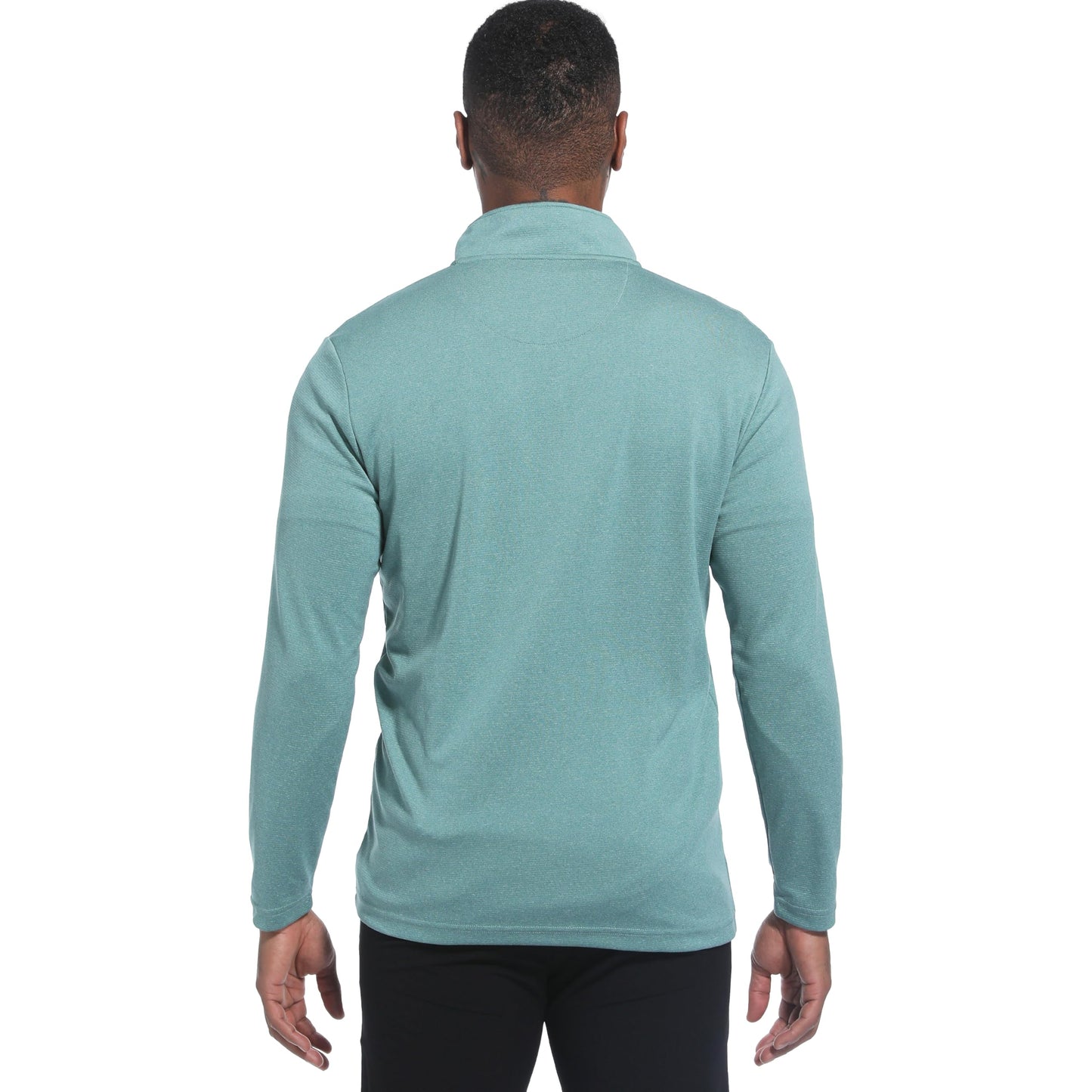 FT FENTENG Quarter Zip Pullover Men Performance, Moisture Wicking Heather Golf Pullovers Sports 1/4 Zip Pullover Mens Sweatshirt, L