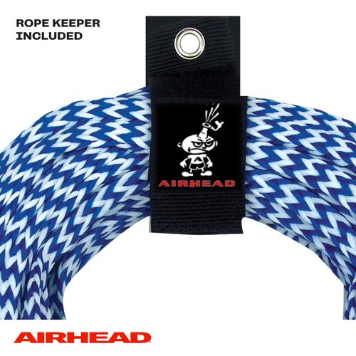 Airhead Water Ski Rope, Tractor-Grip Handle, 1 Section, 75-Feet,Blue and White