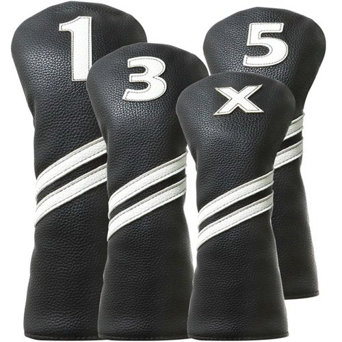 Golf Club Covers,4pcs Golf Head Covers for Woods and Driver Fairway Hybrids for Golf Clubs Women Men