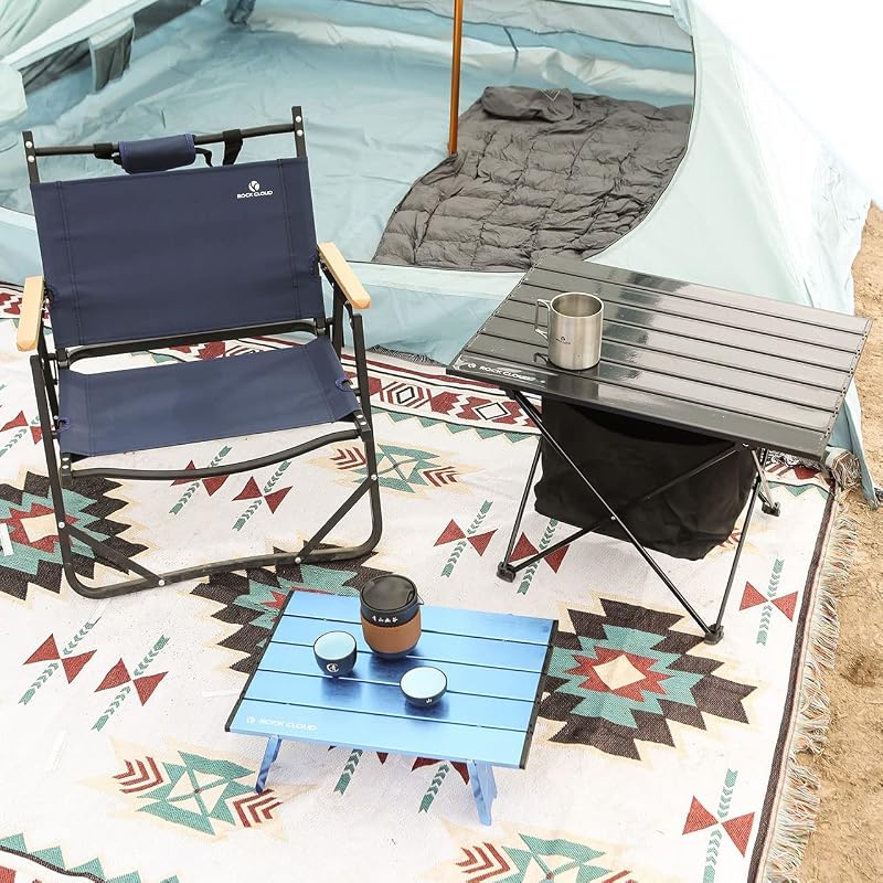 Rock Cloud Green Large Portable Folding Camping Chair with Aluminum Frame 265 lb