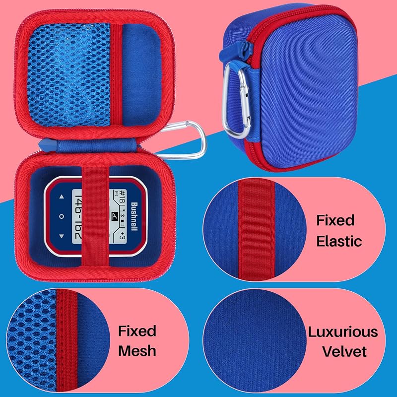 Golf GPS Case for Bushnell Phantom 3 & Izzo Swami Kiss 2.0 – Blue + Red Variation