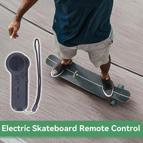 Electric Skateboard Remote Control, 2.4GHz to 2.5GHz ISM Universal Longboard Remote Control Handheld Smart Wireless Remote Replacement for Skateboard Controller