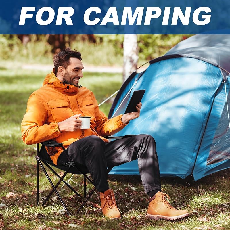 2 Pack Lightweight Camping Chairs for Adults & Teens - 250LBS Capacity, Portable Foldable with Carry Bags (Pink, 2+2, Medium)