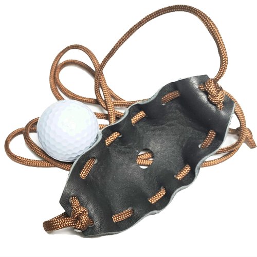 Shepherd Sling Handmade Leather Throwing Sling Old-Fashioned Slingshot Rock Sling Dog Ball Launcher Dog Toy Ball Launcher (One Outfit)