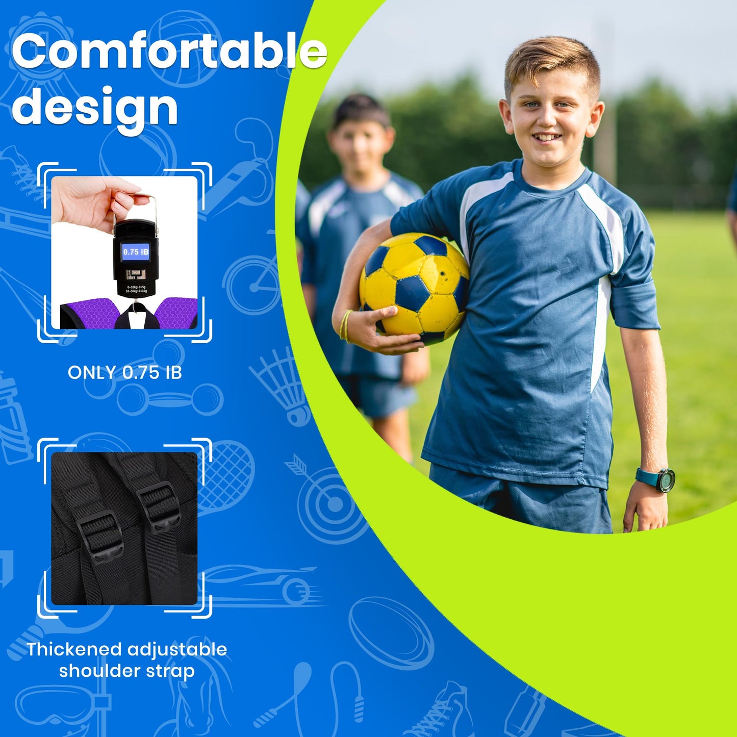 Hsmihair Youth Soccer Bag-Soccer Backpack & & Backpack for Football Volleyball Basketball,with Ball Compartment and Separate Cleat Training Package (Purple)